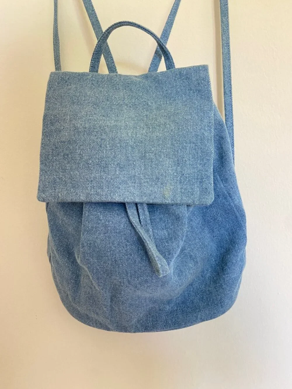 BAGGU SAMPLE ONE OF A KIND Denim Canvas Mini Backpack